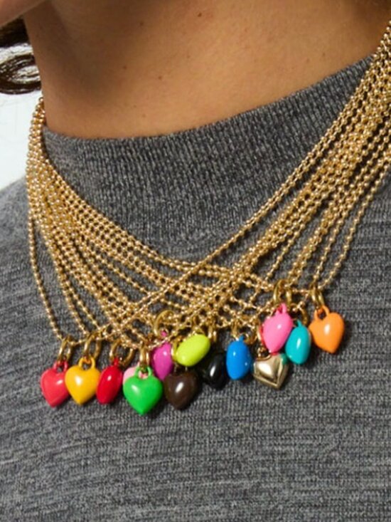 Roxanne Assoulin Jewelry - 🔵 Roxanne Assoulin The Itsy Bitsy Baby Bead Charm Necklace Dark Turquoise